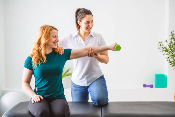 Physical therapy treatment session